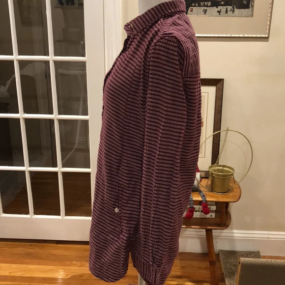 Toad & Co purple strip Mixologist tunic. Size S - Picture 5 of 9